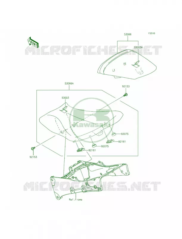 Seat Kawasaki MOTOS 636 2013 Ninja ZX-6R ABS  ZX636FDF