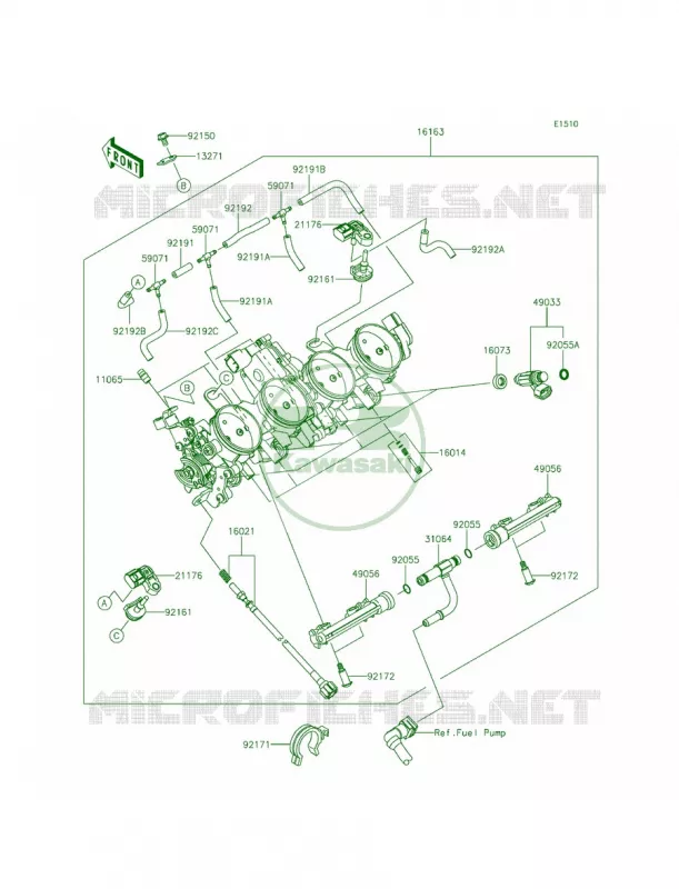 ThrottleCNUS Kawasaki MOTOS 636 2013 Ninja ZX-6R ABS  ZX636FDF