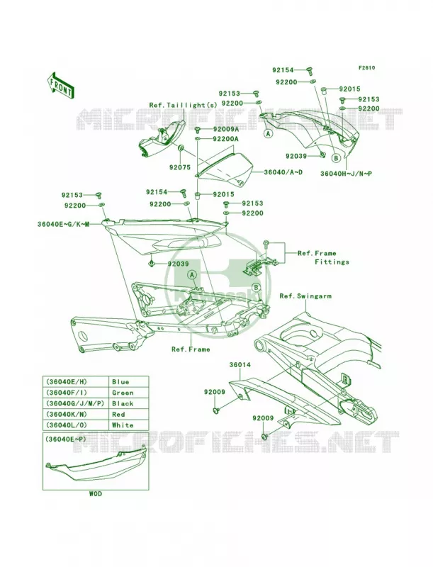 Side CoversChain Cover Kawasaki MOTOS 1400 2012 Ninja ZX-14R  ZX1400ECF