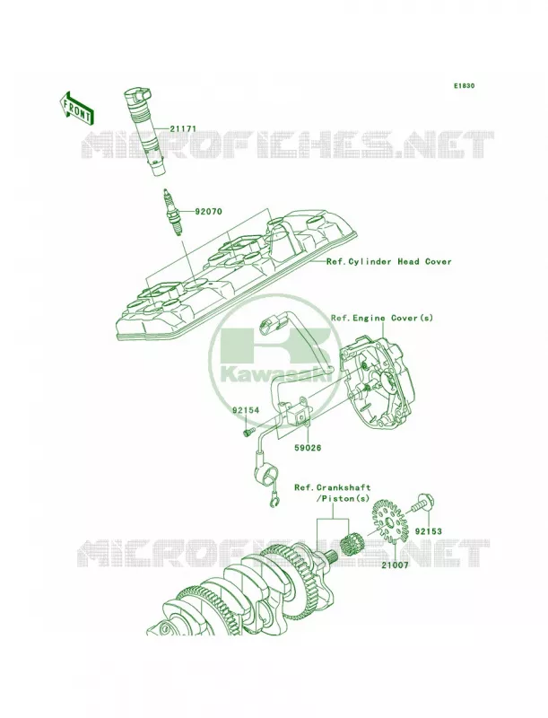 Ignition System Kawasaki MOTOS 1000 2012 Ninja ZX-10R ABS  ZX1000KCF