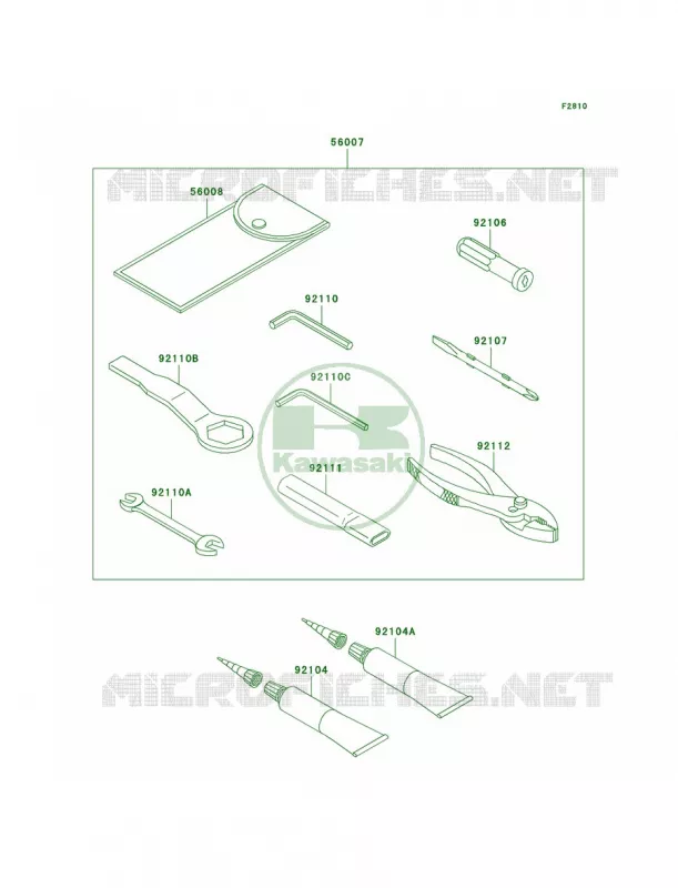 Owner's Tools Kawasaki MOTOS 600 2012 Ninja ZX-6R  ZX600RCF