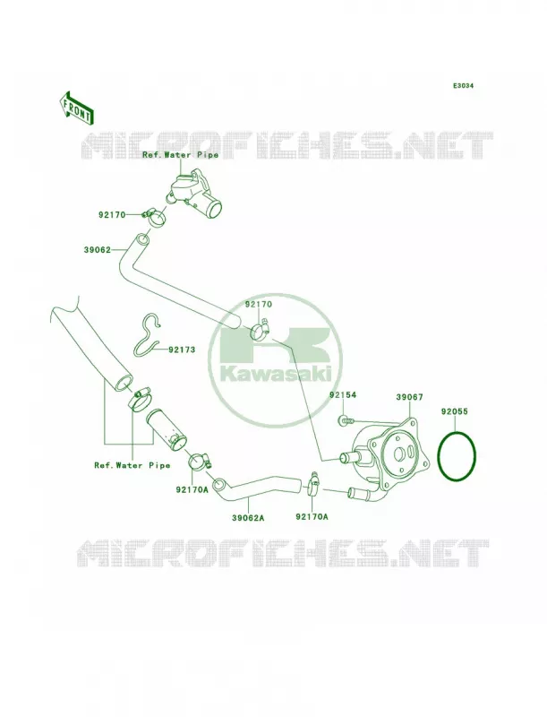 Oil Cooler Kawasaki MOTOS 1000 2011 Ninja ZX-10R ABS  ZX1000KBF