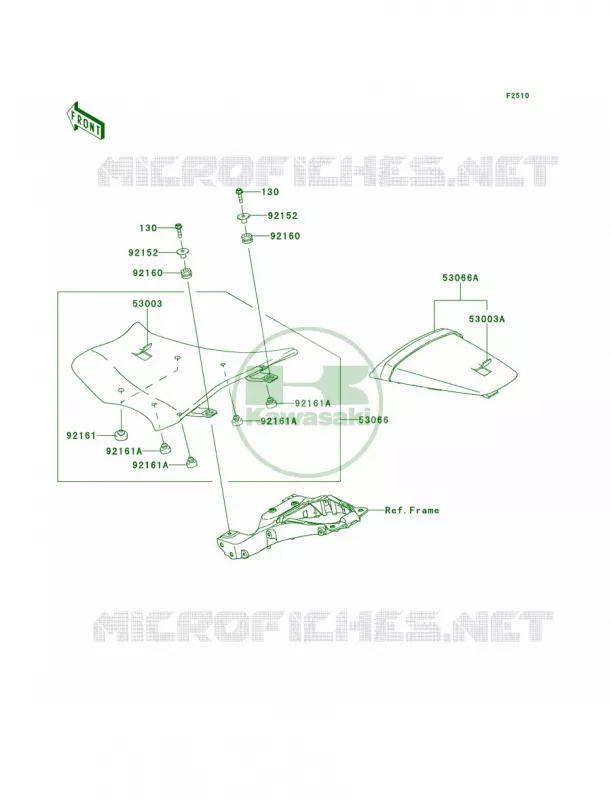 Seat Kawasaki MOTOS 1000 2011 Ninja ZX-10R ABS  ZX1000KBF