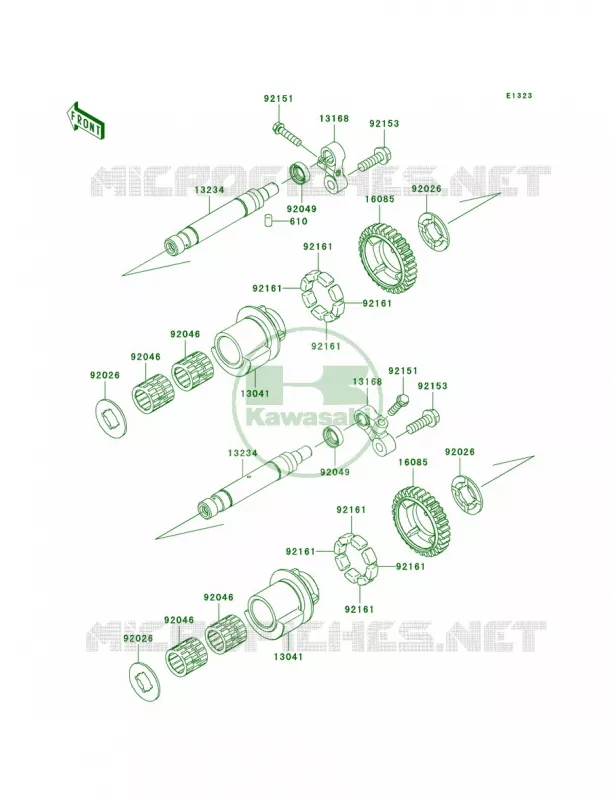 Balancer Kawasaki MOTOS 1400 2010 Ninja ZX-14  ZX1400CAF