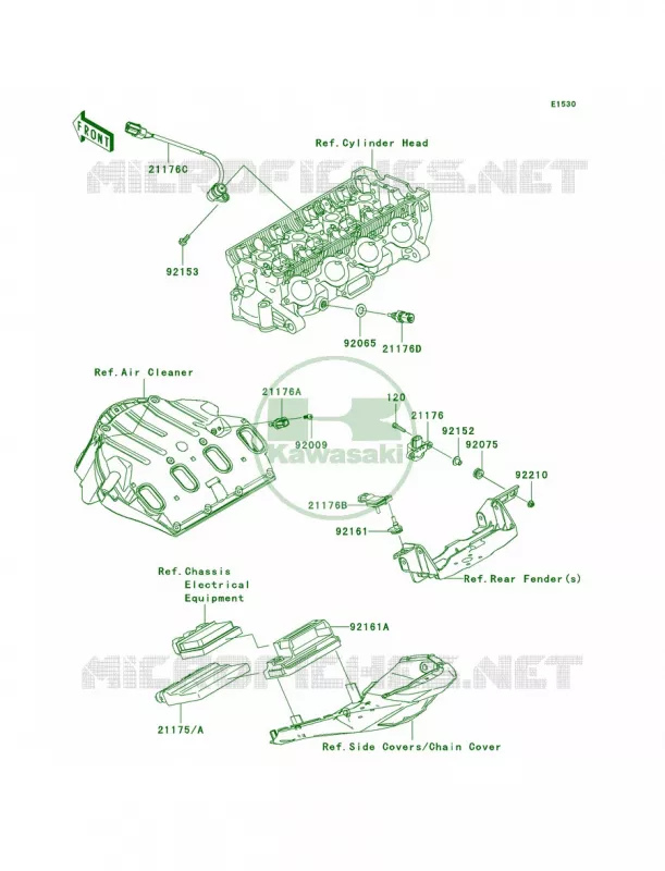 Fuel Injection Kawasaki MOTOS 1000 2009 Ninja ZX-10R  ZX1000E9F
