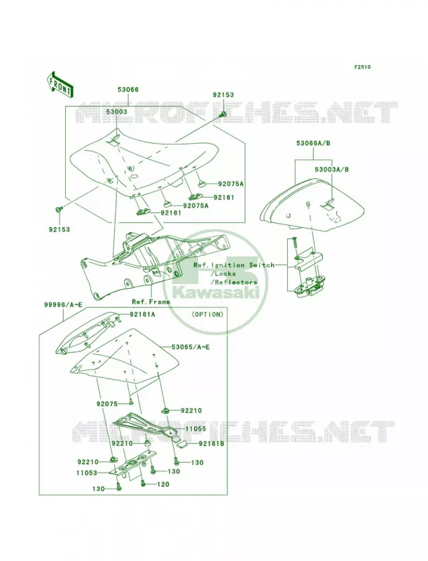 Seat Kawasaki MOTOS 1000 2009 Ninja ZX-10R  ZX1000E9F