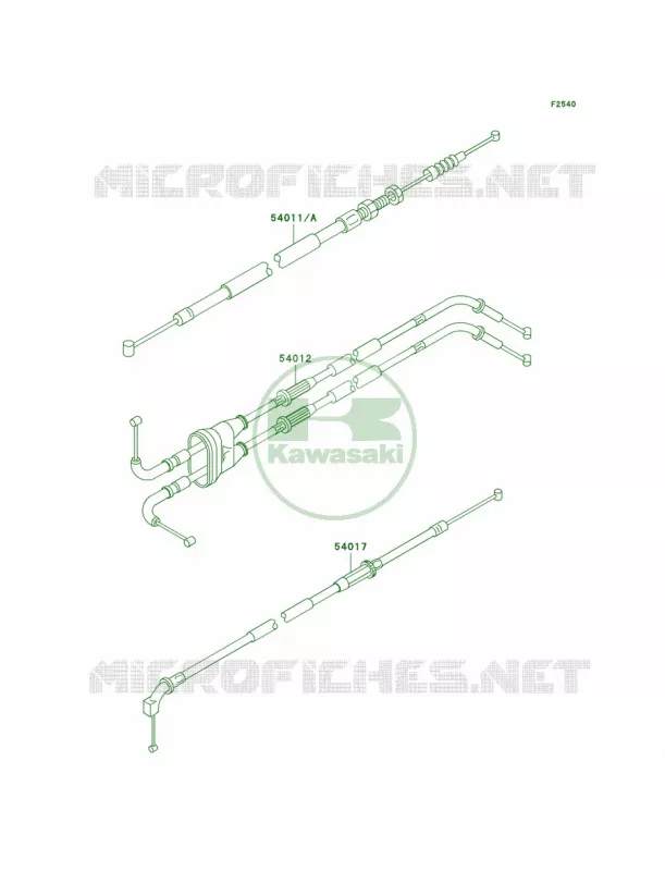 Cables Kawasaki MOTOS 600 2007 ZZR600  ZX600J7F