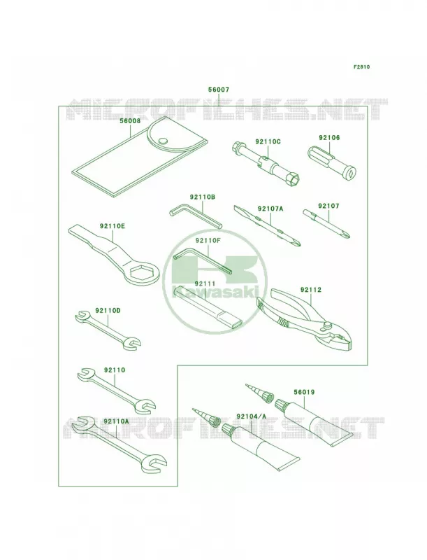 Owner's Tools Kawasaki MOTOS 600 2007 Ninja ZX-6R  ZX600P7F