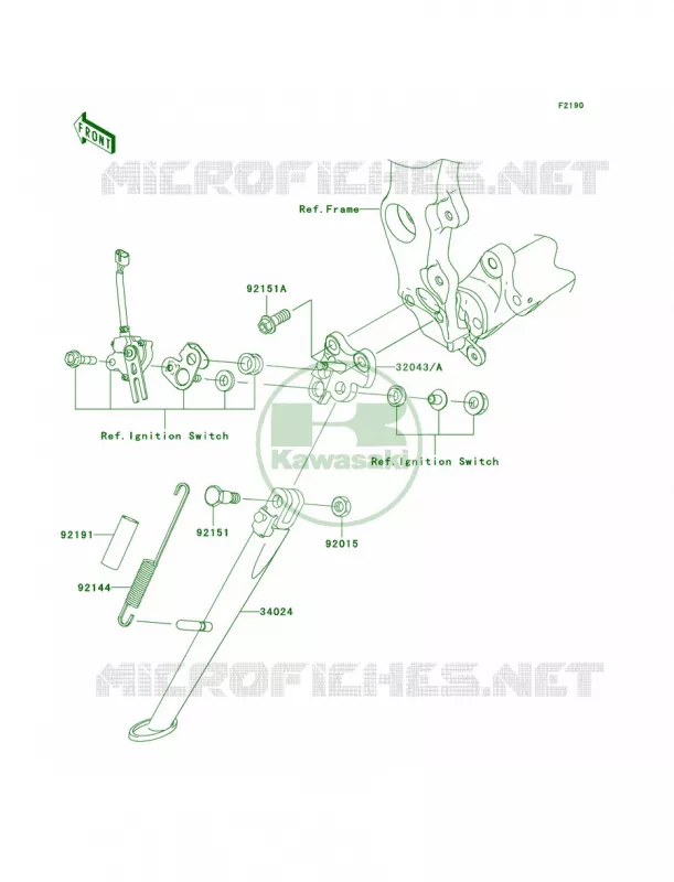 Stands Kawasaki MOTOS 600 2007 Ninja ZX-6R  ZX600P7F