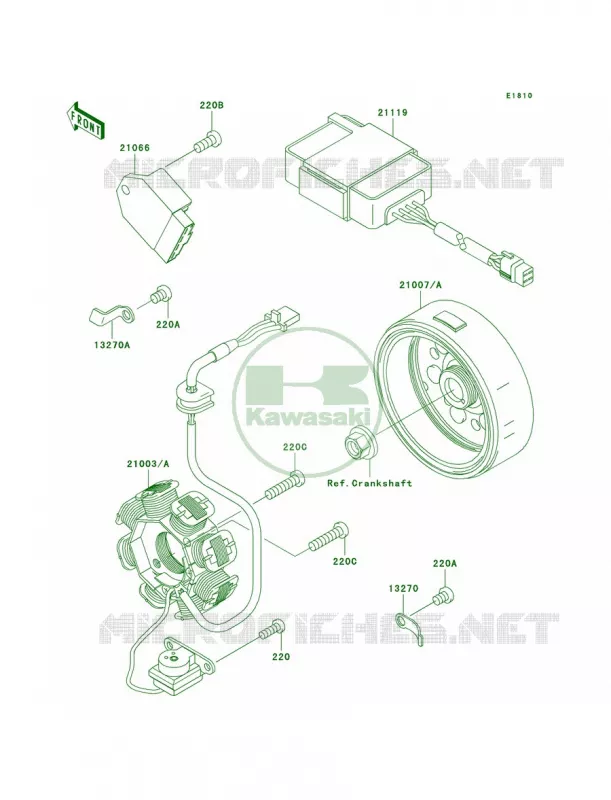 Generator Kawasaki MOTOS 110 2003 KLX110  KLX110-A2