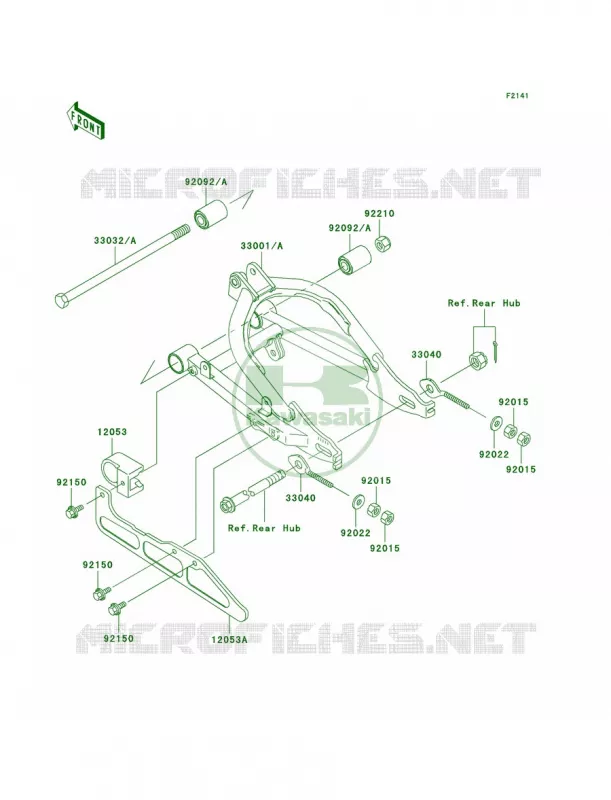 Swingarm Kawasaki MOTOS 110 2003 KLX110  KLX110-A2