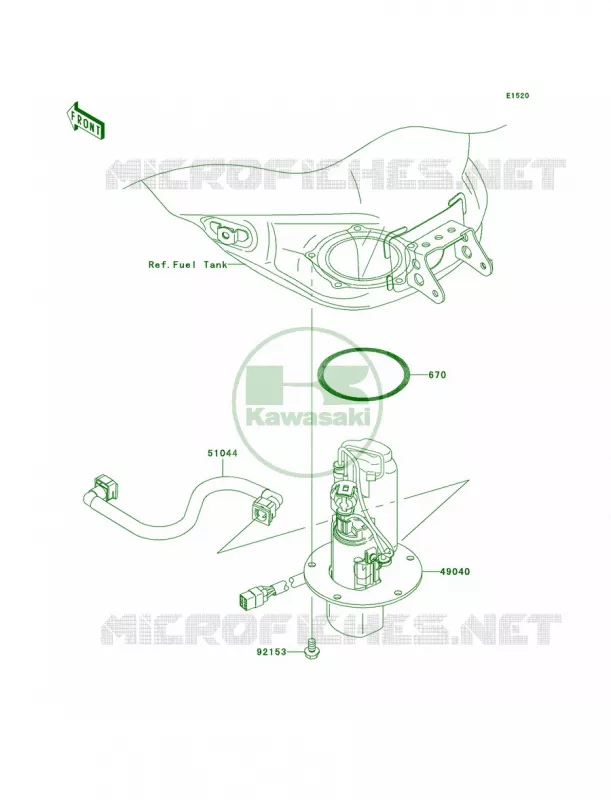 Fuel Pump Kawasaki MOTOS 1000 2006 Ninja ZX-10R  ZX1000D6F