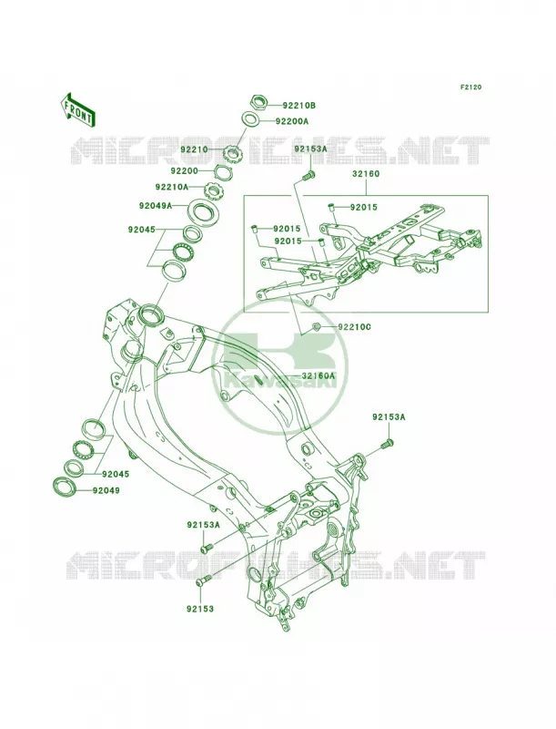 Frame Kawasaki MOTOS 636 2006 Ninja ZX-6R  ZX636C6F