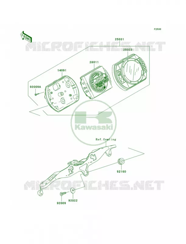 Meters Kawasaki MOTOS 636 2006 Ninja ZX-6R  ZX636C6F