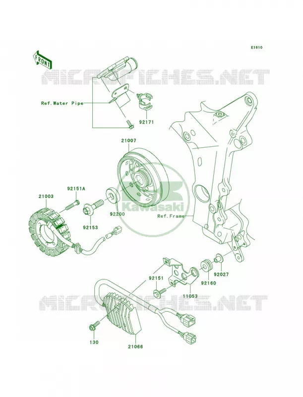 Generator Kawasaki MOTOS 636 2006 Ninja ZX-6R  ZX636D6F