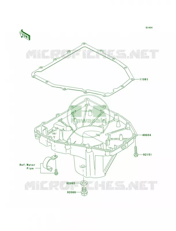 Oil Pan Kawasaki MOTOS 636 2006 Ninja ZX-6R  ZX636D6F