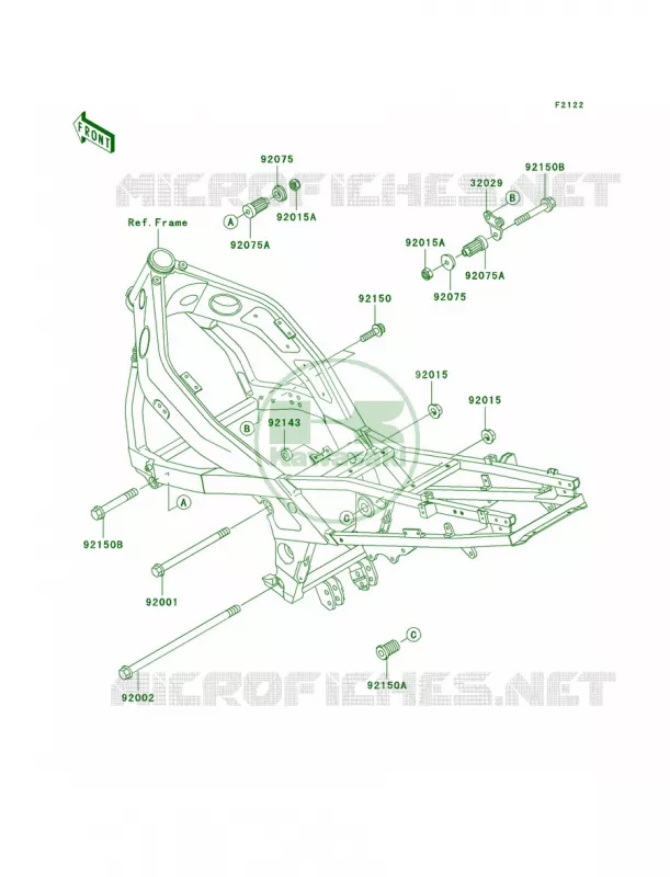 Engine Mount Kawasaki MOTOS 600 2005 ZZR600  ZX600-E13