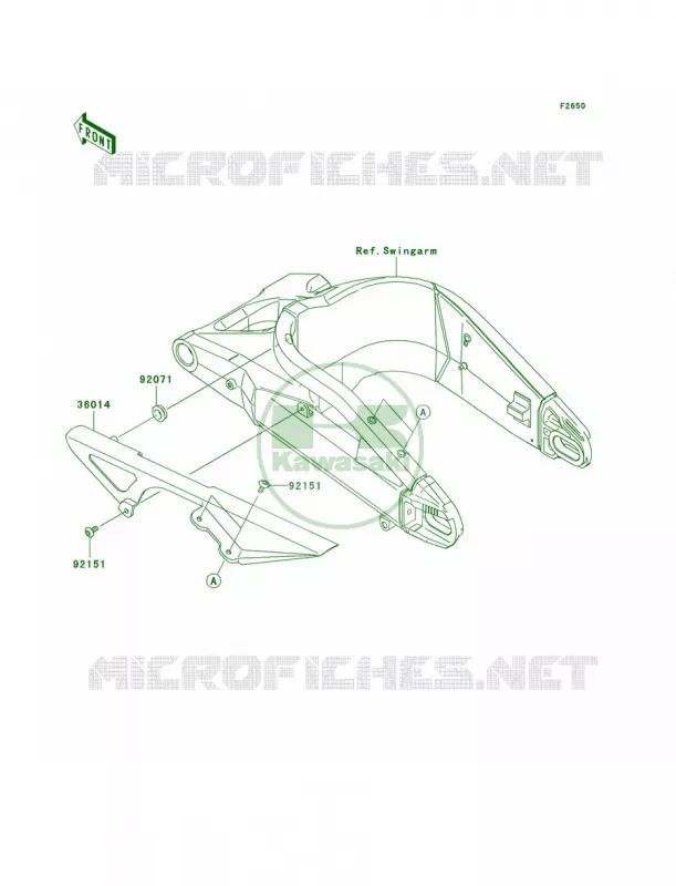 Chain Cover Kawasaki MOTOS 636 2005 Ninja ZX-6R  ZX636-C1