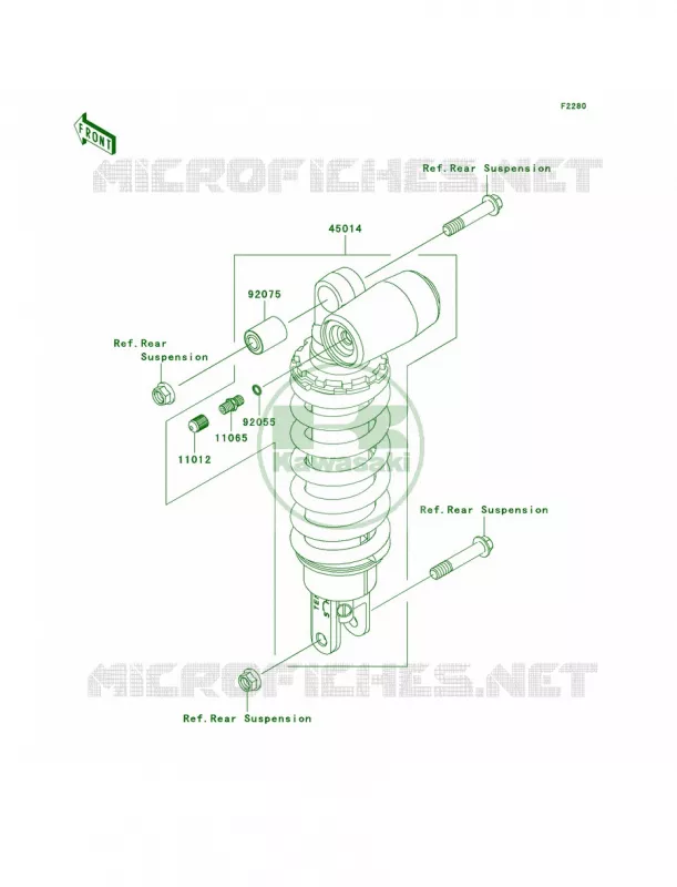Shock Absorbers Kawasaki MOTOS 636 2005 Ninja ZX-6R  ZX636-C1