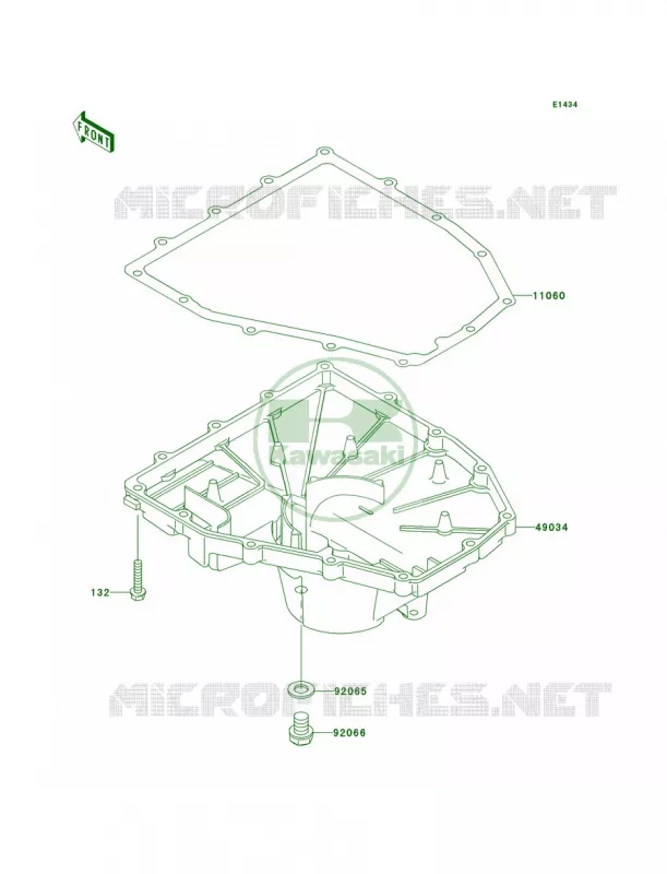 Oil Pan Kawasaki MOTOS 636 2004 Ninja ZX-6R  ZX636-B2