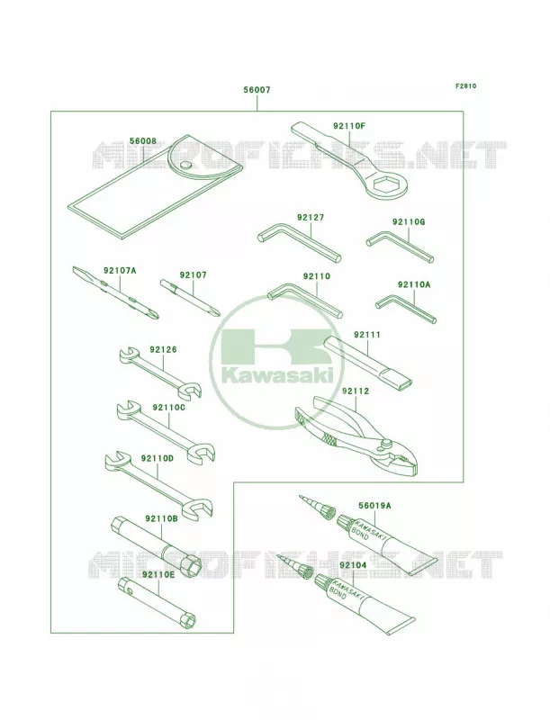 Owner's Tools Kawasaki MOTOS 636 2004 Ninja ZX-6R  ZX636-B2