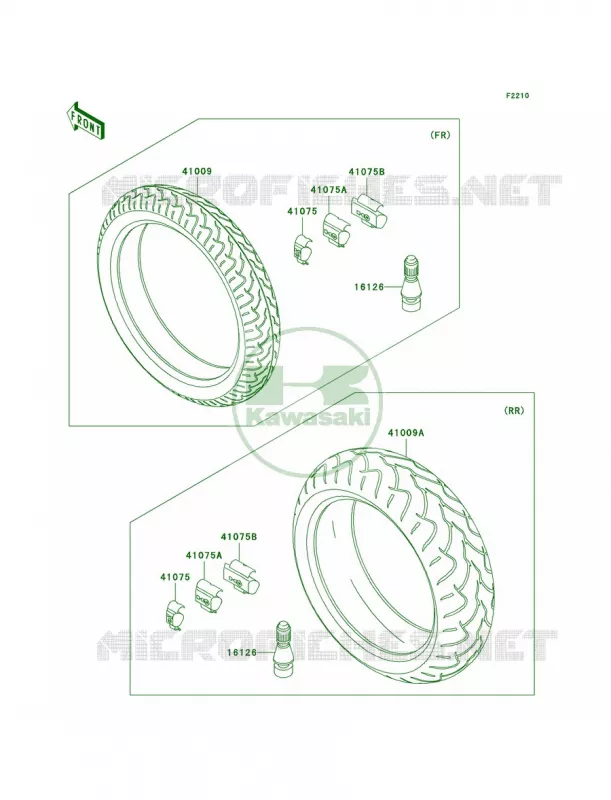 Tires Kawasaki MOTOS 636 2004 Ninja ZX-6R  ZX636-B2