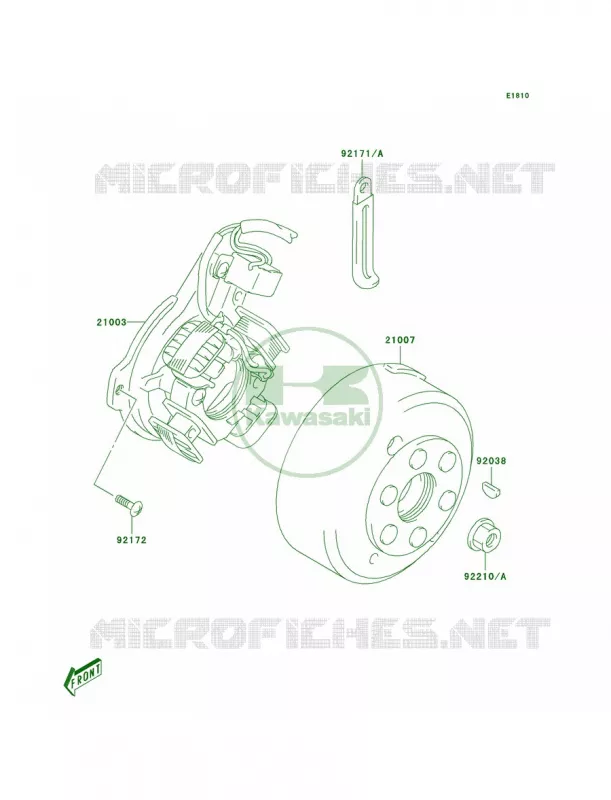 Generator Kawasaki MOTOS 125 2003 KLX125L  KLX125-B1