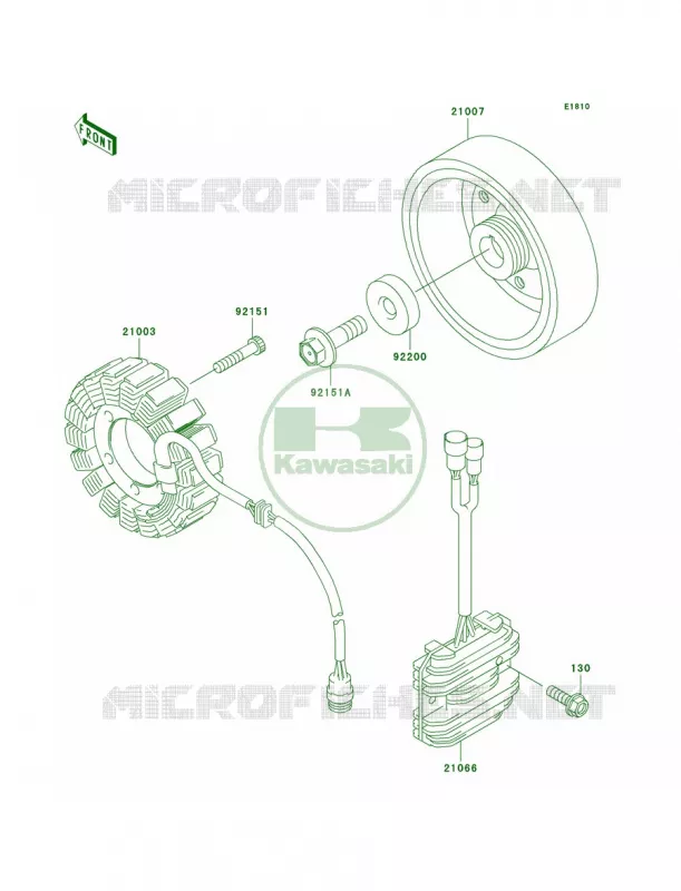 Generator Kawasaki MOTOS 600 2003 Ninja ZX-6RR  ZX600-K1