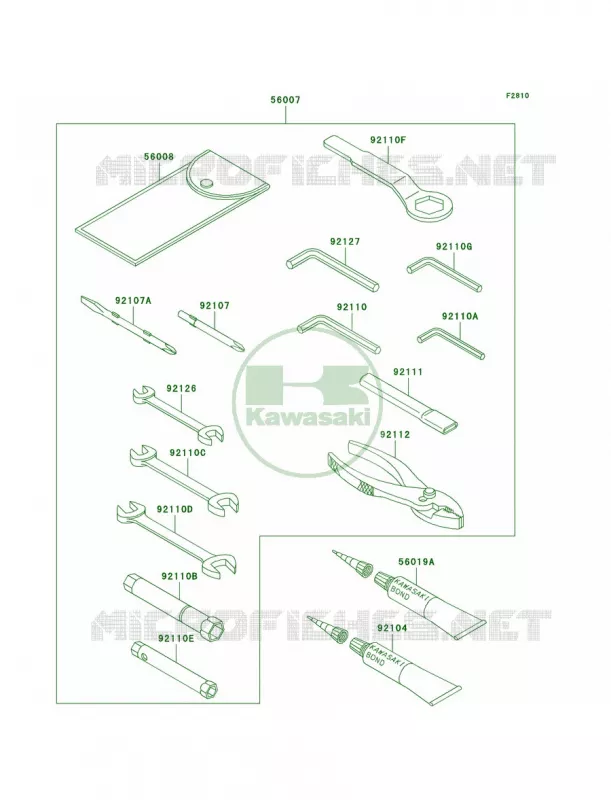Owner's Tools Kawasaki MOTOS 600 2003 Ninja ZX-6RR  ZX600-K1
