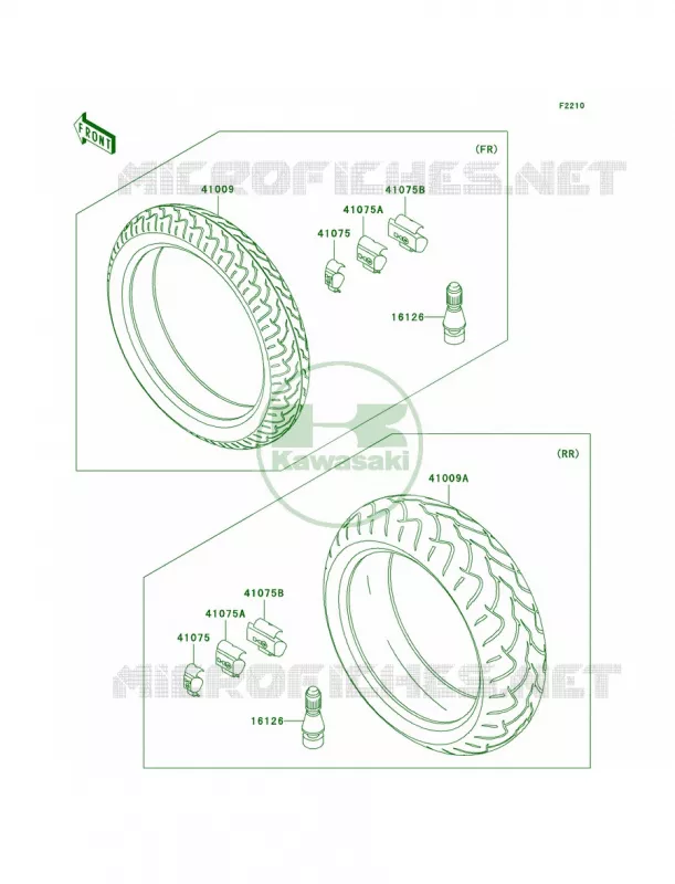 Tires Kawasaki MOTOS 636 2003 Ninja ZX-6R  ZX636-B1