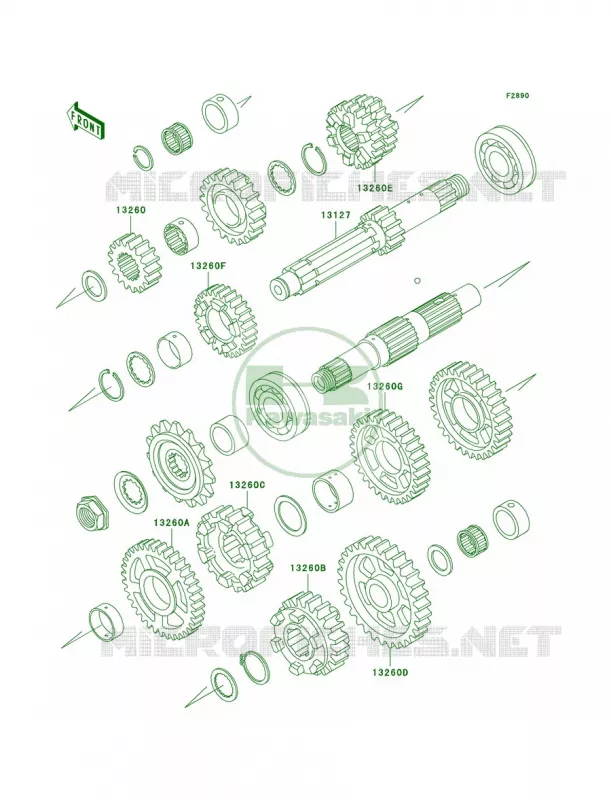 Optional PartsZX-7RR Trans. Kawasaki MOTOS 750 2003 Ninja ZX-7R  ZX750-P8