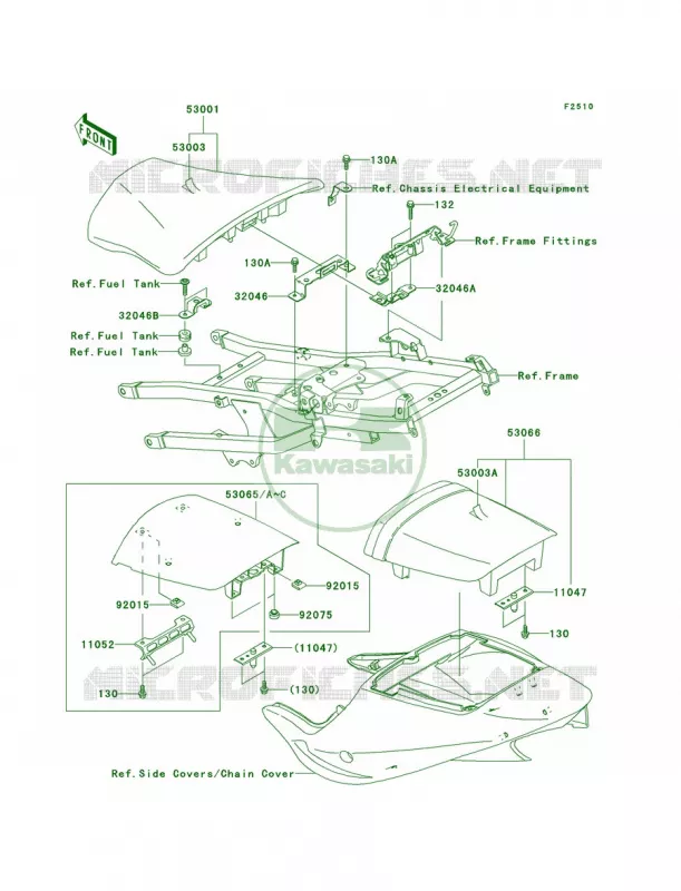 Seat Kawasaki MOTOS 900 2003 Ninja ZX-9R  ZX900-F2