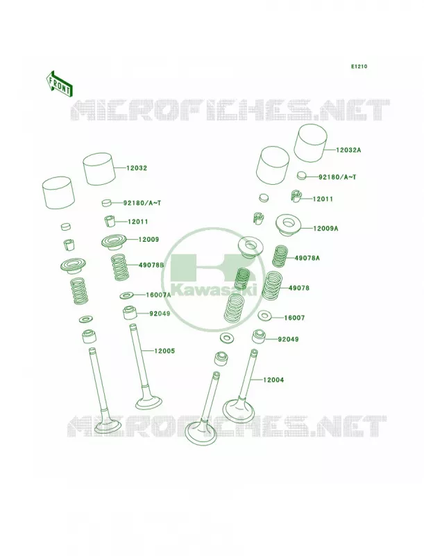 Valves Kawasaki MOTOS 600 2002 Ninja ZX-6R  ZX600-J3