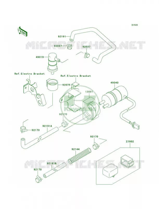 Fuel Pump Kawasaki MOTOS 750 2002 Ninja ZX-7R  ZX750-P7