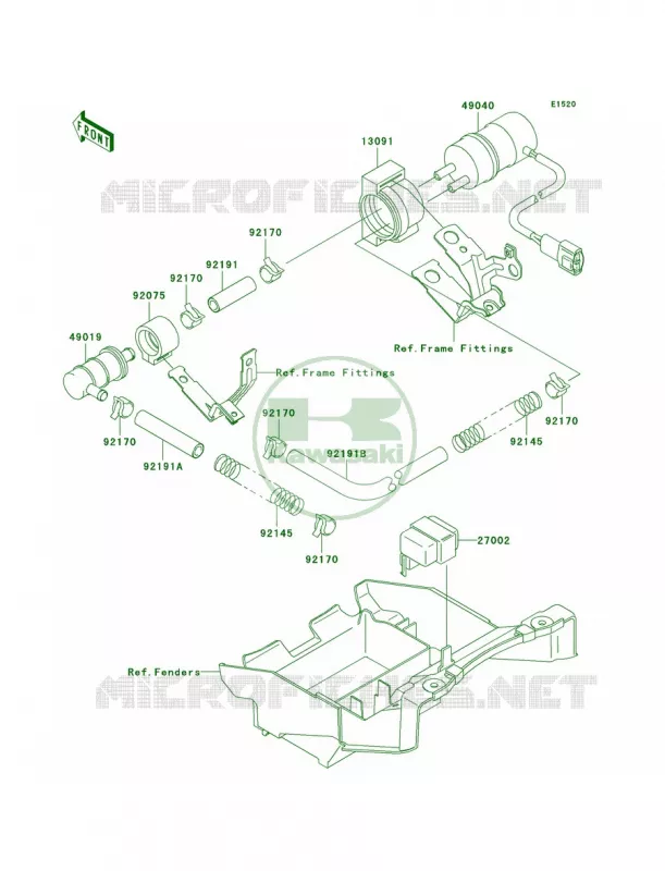 Fuel Pump Kawasaki MOTOS 900 2002 Ninja ZX-9R  ZX900-F1