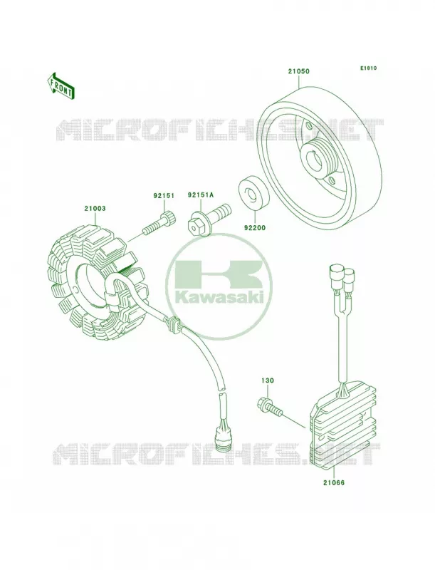 Generator Kawasaki MOTOS 600 2001 Ninja ZX-6R  ZX600-J2