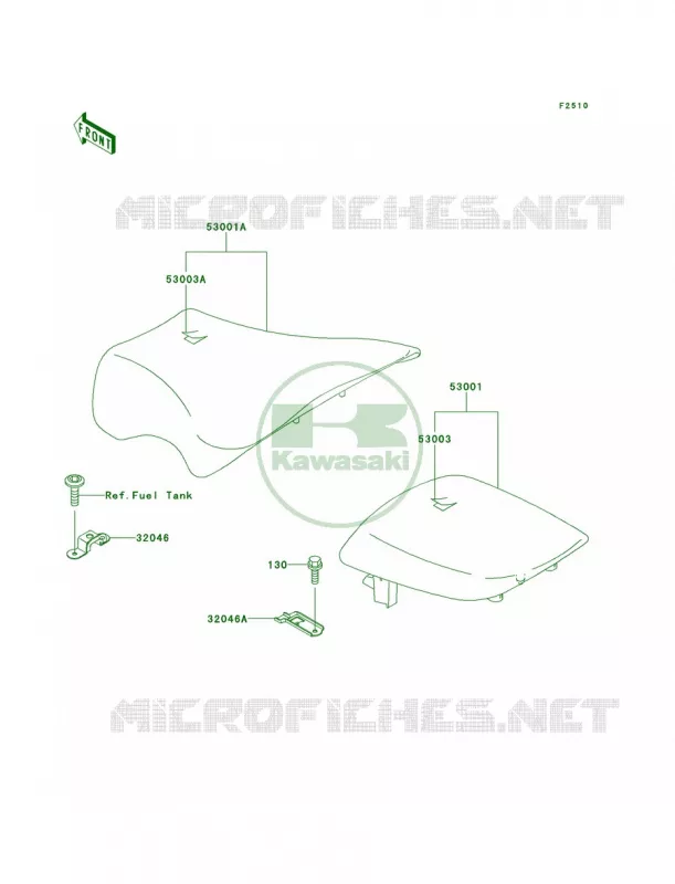 Seat Kawasaki MOTOS 900 2001 Ninja ZX-9R  ZX900-E2