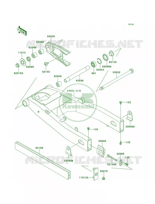 Swingarm Kawasaki MOTOS 600 2000 Ninja ZX-6  ZX600-E8