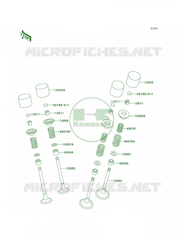 Valves Kawasaki MOTOS 600 2000 Ninja ZX-6  ZX600-E8