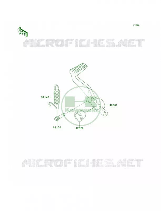 Brake PedalTorque Link Kawasaki MOTOS 600 2000 Ninja ZX-6R  ZX600-J1