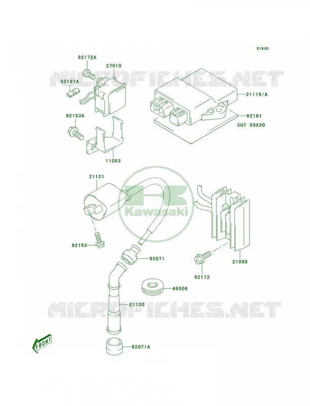 Ignition System Kawasaki MOTOS 400 2003 KLX400R  KLX400-B1