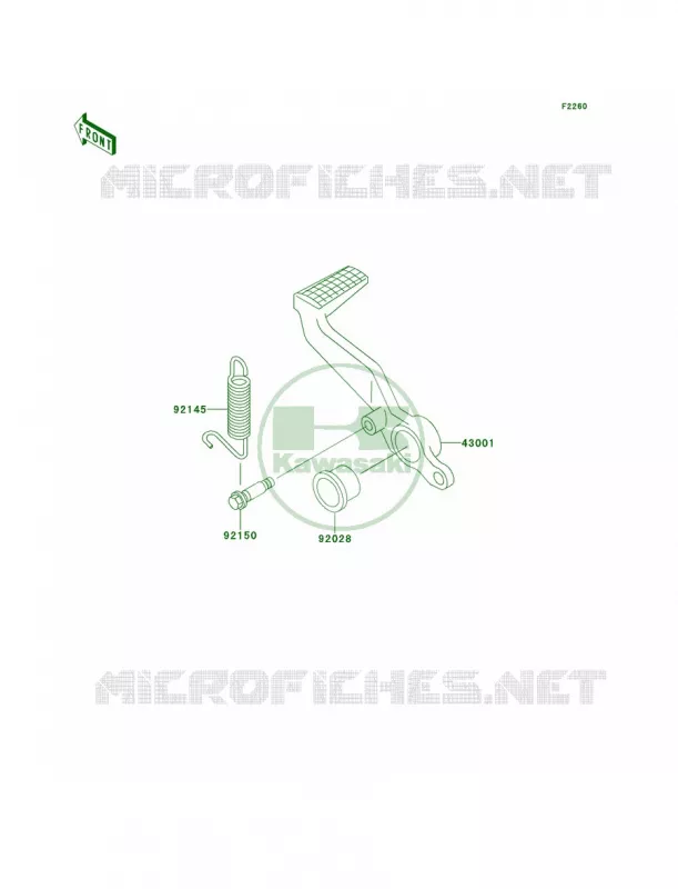 Brake PedalTorque Link Kawasaki MOTOS 900 2000 Ninja ZX-9R  ZX900-E1