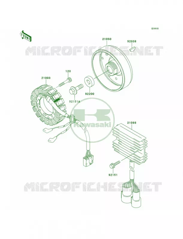 Generator Kawasaki MOTOS 900 2000 Ninja ZX-9R  ZX900-E1