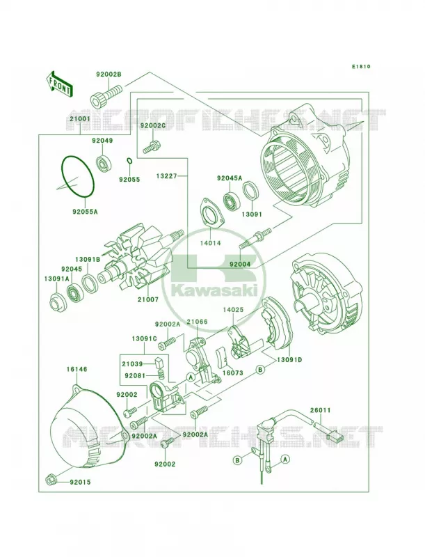 Generator Kawasaki MOTOS 1100 1999 Ninja ZX-11  ZX1100-D7