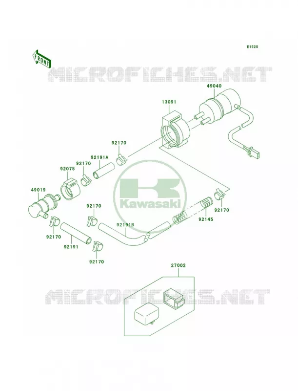 Fuel Pump Kawasaki MOTOS 900 1998 Ninja ZX-9R  ZX900-C1