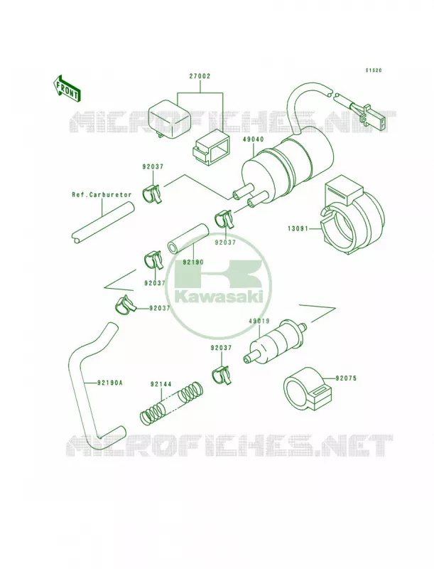 Fuel Pump Kawasaki MOTOS 600 1997 Ninja ZX-6  ZX600-E5