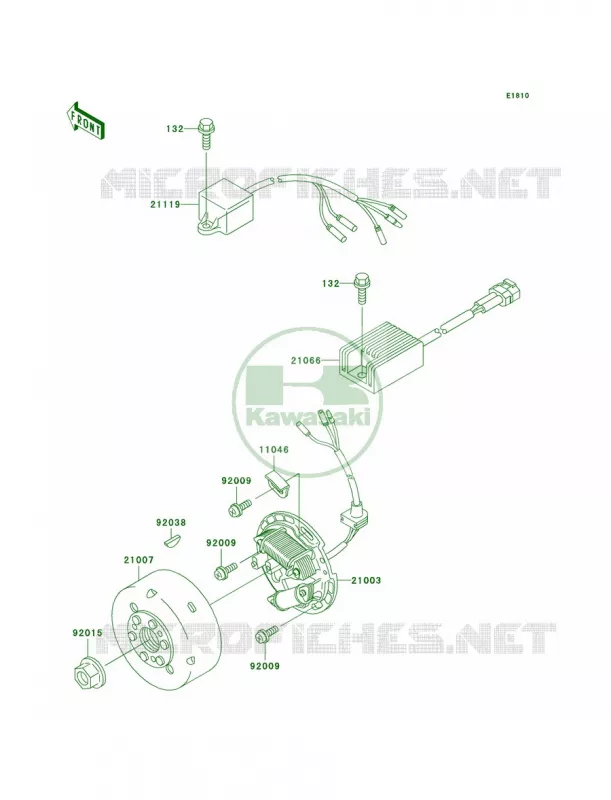 Generator Kawasaki MOTOS 220 2002 KDX220R  KDX220-A9