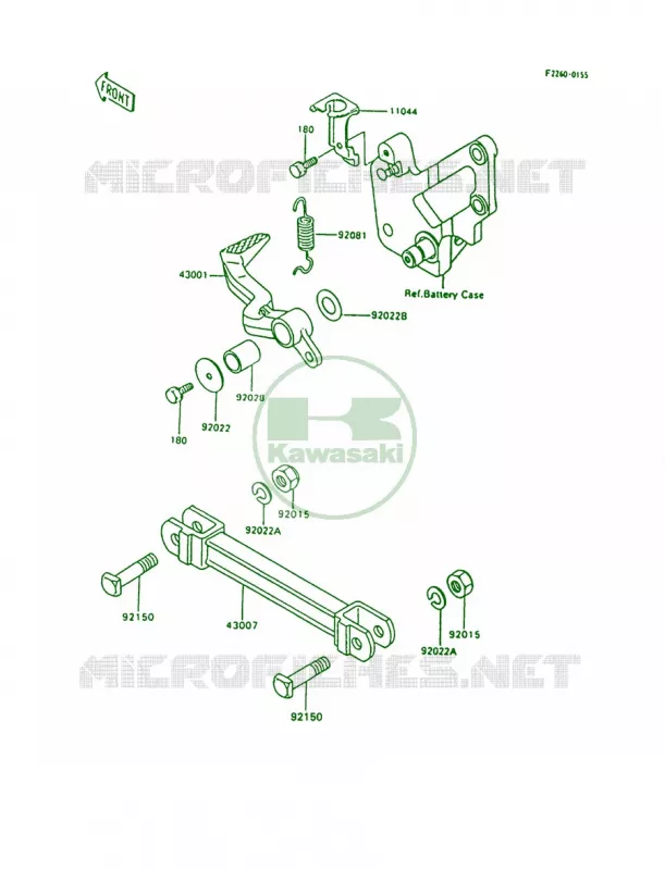 Brake PedalTorque Link Kawasaki MOTOS 600 1996 Ninja 600R  ZX600-C9