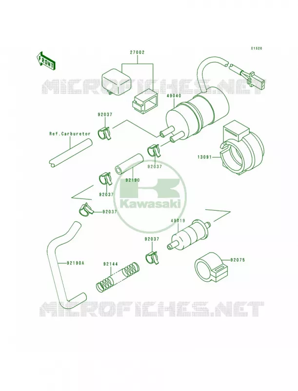 Fuel Pump Kawasaki MOTOS 600 1996 Ninja ZX-6  ZX600-E4