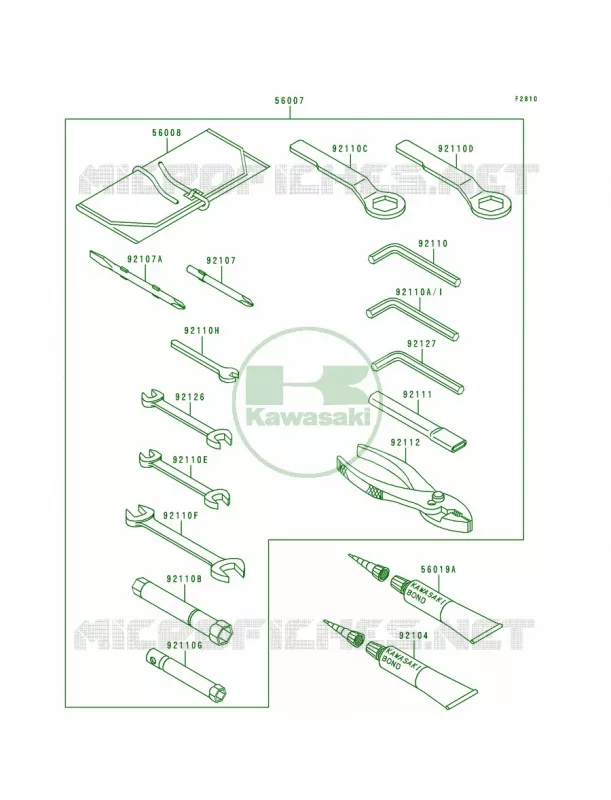 Owner's Tools Kawasaki MOTOS 600 1996 Ninja ZX-6R  ZX600-F2